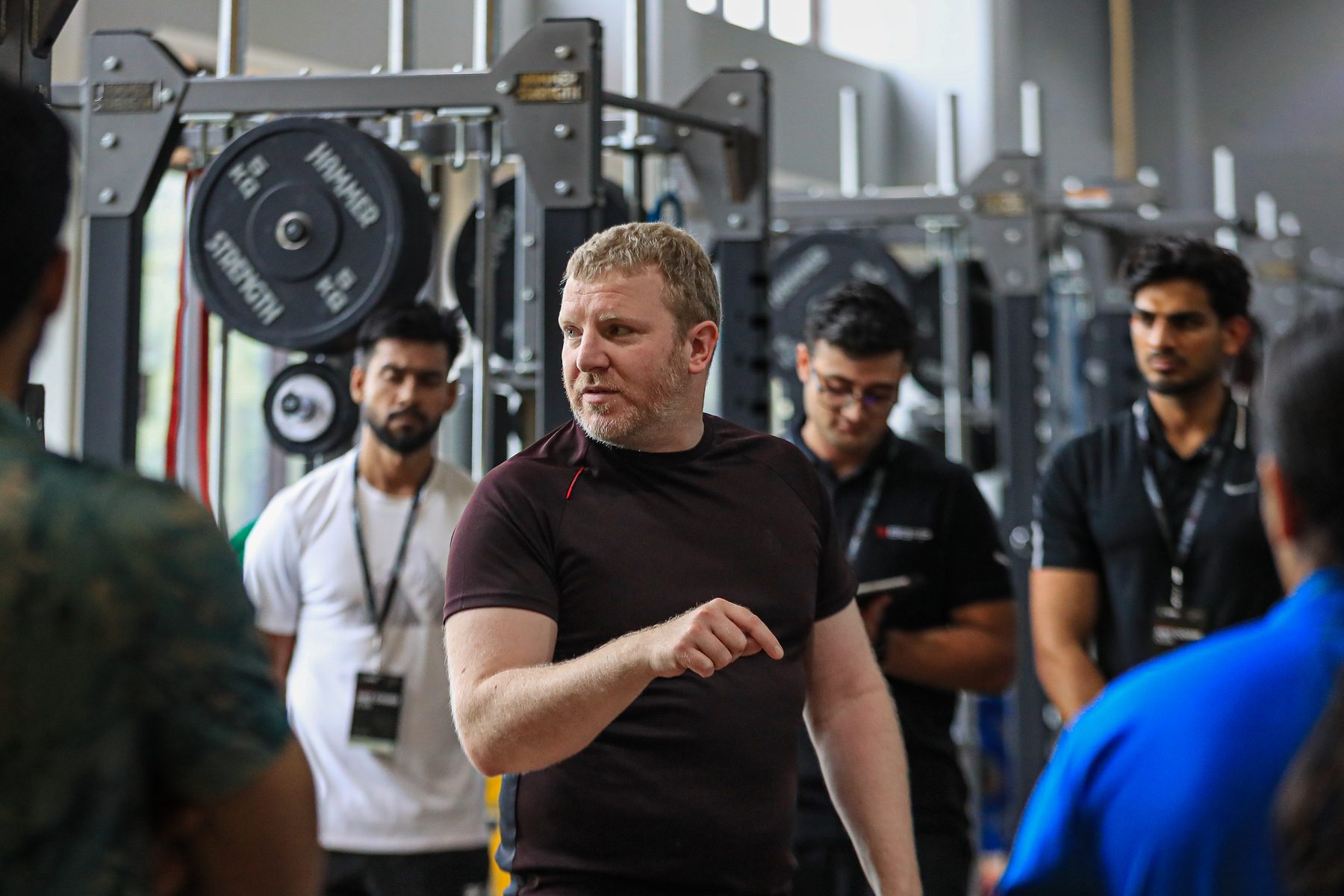 Martin leading a practical coaching session