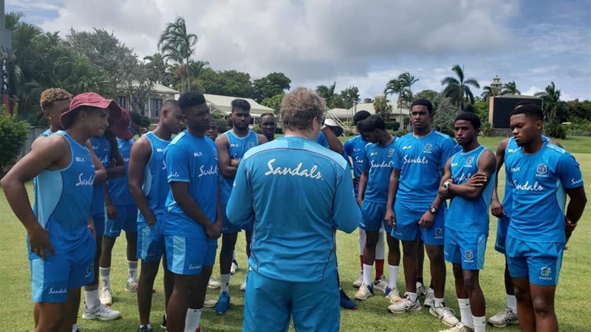 Martin Gallyer coaching with Cricket West Indies